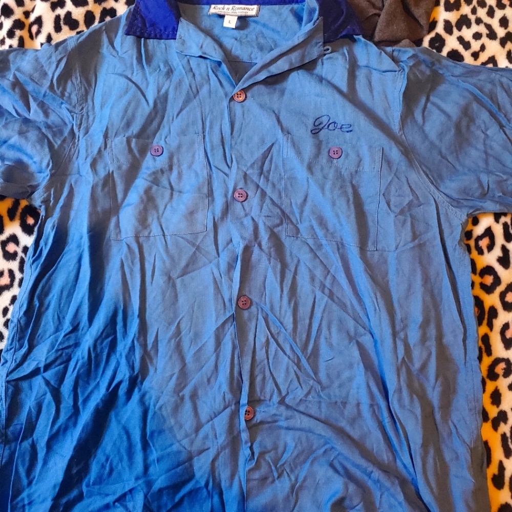 Rock and romance men's reproduction car club shirt